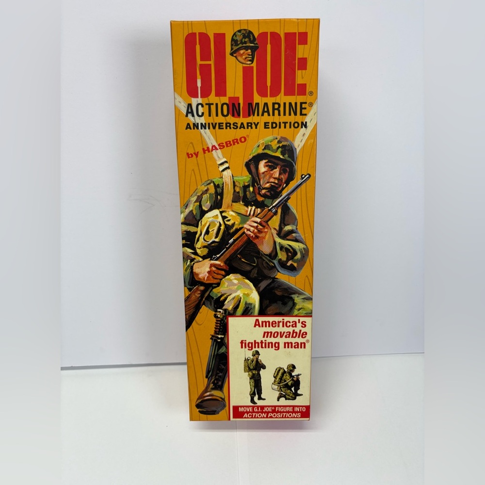 Hasbro 2003 GI Joe Action Marine 7700  12" Figure Anniversary Edition In Box